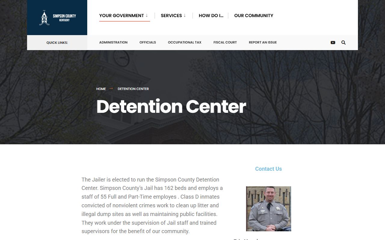 Simpson County inmate population county detention center overview