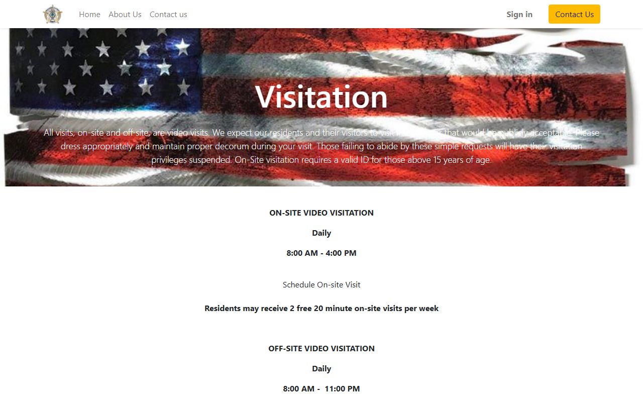 Simpson County video visitation hours and visitor technology requirements
